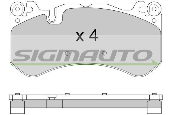 Sigmauto SPB609 Brake Pad Set, disc brake SPB609