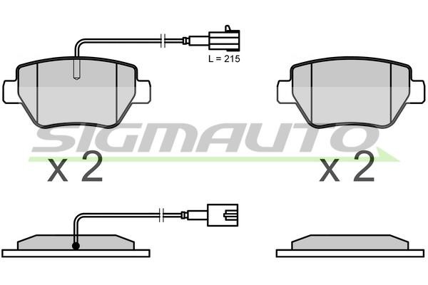 Sigmauto SPB659 Brake Pad Set, disc brake SPB659