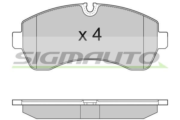 Sigmauto SPB290 Brake Pad Set, disc brake SPB290