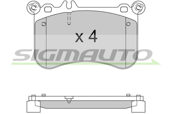 Sigmauto SPB563 Brake Pad Set, disc brake SPB563