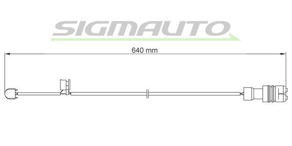 Sigmauto WI0563 Warning contact, brake pad wear WI0563