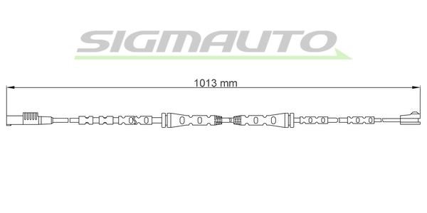 Sigmauto WI0736 Warning contact, brake pad wear WI0736