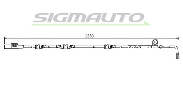 Sigmauto WI0763 Warning contact, brake pad wear WI0763