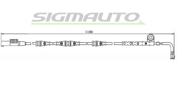Sigmauto WI0762 Warning contact, brake pad wear WI0762