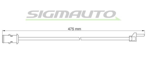 Sigmauto WI0903 Warning contact, brake pad wear WI0903