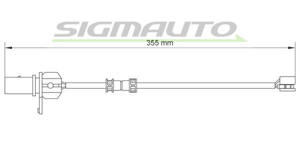 Sigmauto WI0922 Warning contact, brake pad wear WI0922