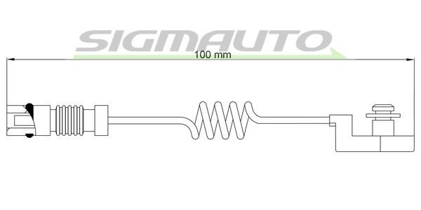 Sigmauto WI0580 Warning contact, brake pad wear WI0580