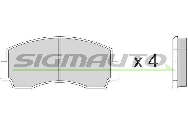 Sigmauto SPA168 Brake Pad Set, disc brake SPA168