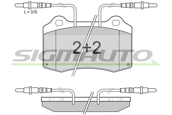 Sigmauto SPA985 Brake Pad Set, disc brake SPA985
