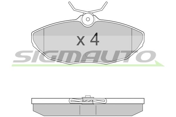 Sigmauto SPA934 Brake Pad Set, disc brake SPA934