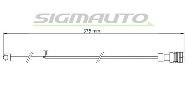 Sigmauto WI0710 Warning contact, brake pad wear WI0710