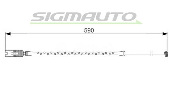 Sigmauto WI0586 Warning contact, brake pad wear WI0586