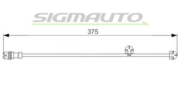 Sigmauto WI0744 Warning contact, brake pad wear WI0744