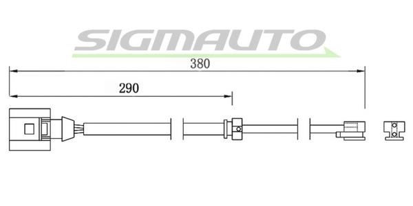 Sigmauto WI0747 Warning contact, brake pad wear WI0747