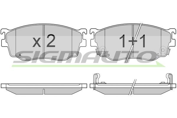 Sigmauto SPA912 Brake Pad Set, disc brake SPA912