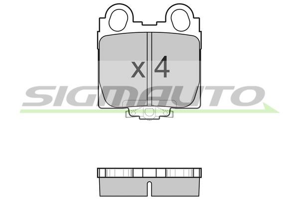 Sigmauto SPA962 Brake Pad Set, disc brake SPA962