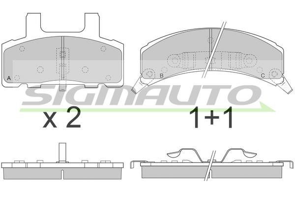 Sigmauto SPA790 Brake Pad Set, disc brake SPA790