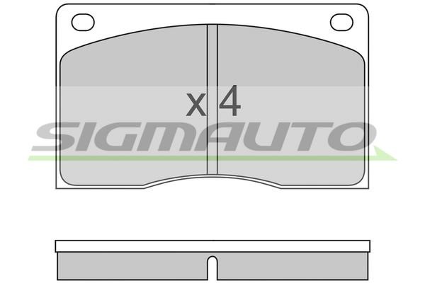 Sigmauto SPA213 Brake Pad Set, disc brake SPA213