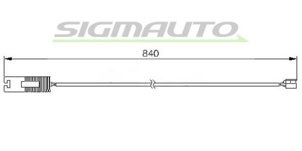 Sigmauto WI0535 Warning contact, brake pad wear WI0535