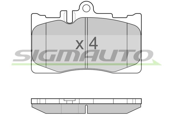 Sigmauto SPB021 Brake Pad Set, disc brake SPB021