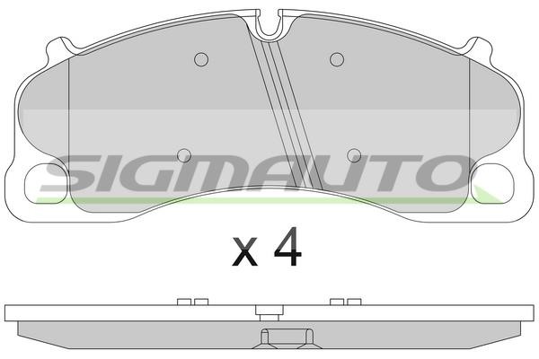 Sigmauto SPB810 Brake Pad Set, disc brake SPB810