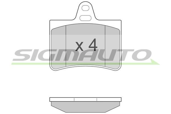 Sigmauto SPA938 Brake Pad Set, disc brake SPA938