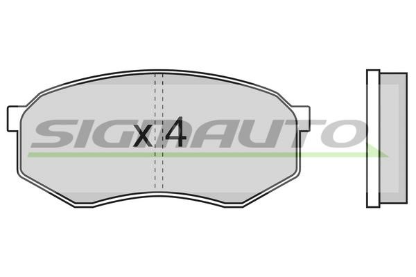 Sigmauto SPA476 Brake Pad Set, disc brake SPA476