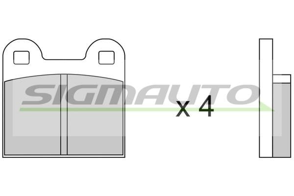 Sigmauto SPA047 Brake Pad Set, disc brake SPA047