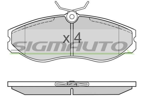 Sigmauto SPA624 Brake Pad Set, disc brake SPA624