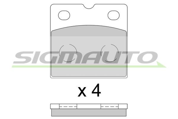 Sigmauto SPB851 Brake Pad Set, disc brake SPB851