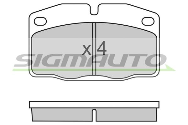 Sigmauto SPA487 Brake Pad Set, disc brake SPA487