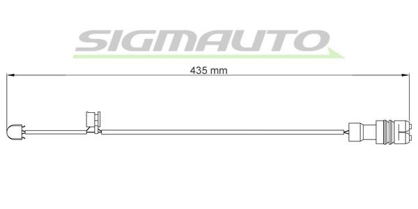 Sigmauto WI0544 Warning contact, brake pad wear WI0544