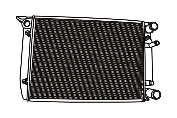 WXQP 321057 Radiator, engine cooling 321057