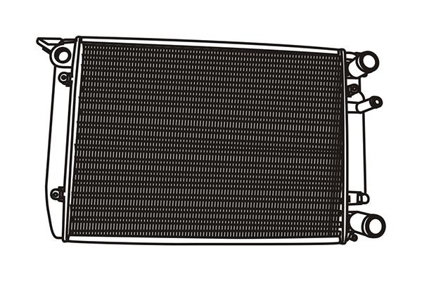 WXQP 320945 Radiator, engine cooling 320945