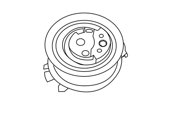 WXQP 313587 Tensioner pulley, timing belt 313587