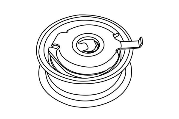 WXQP 310837 Tensioner pulley, timing belt 310837