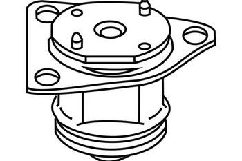 WXQP 380345 Gearbox mount rear right 380345