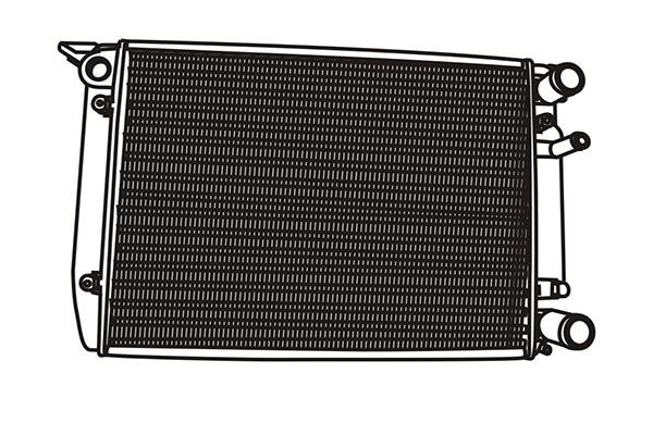 WXQP 321081 Radiator, engine cooling 321081