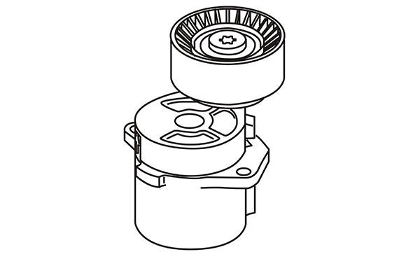 WXQP 210585 Tensioner pulley, v-ribbed belt 210585