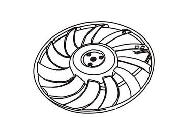 WXQP 351987 Hub, engine cooling fan wheel 351987