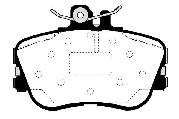 Technik'a 01250 Brake Pad Set, disc brake 01250