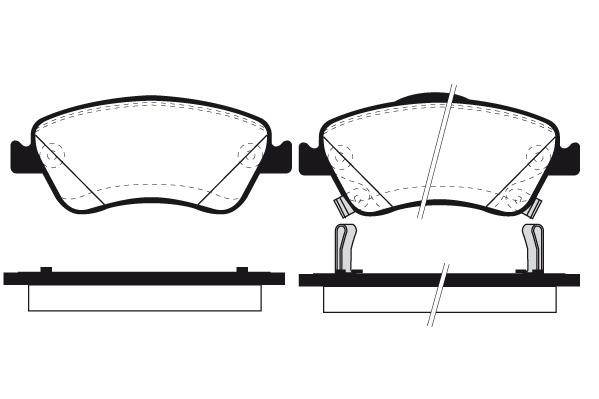 Technik'a 01657 Brake Pad Set, disc brake 01657