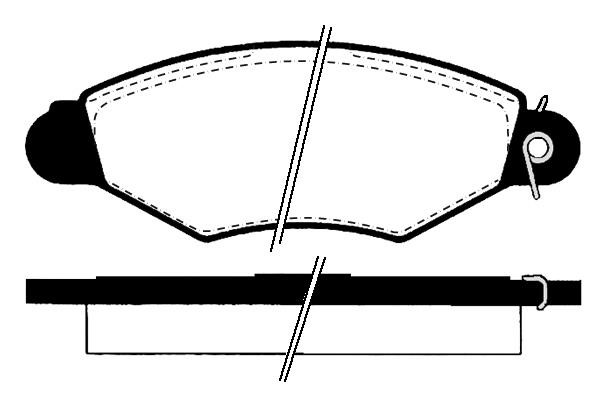 Technik'a 01067 Brake Pad Set, disc brake 01067