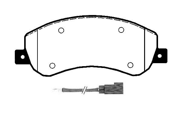 Technik'a 01673A Brake Pad Set, disc brake 01673A