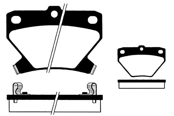 Technik'a 02131 Brake Pad Set, disc brake 02131