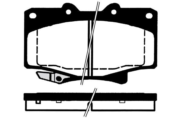 Technik'a 02117 Brake Pad Set, disc brake 02117