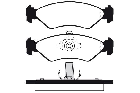 Technik'a 01042 Brake Pad Set, disc brake 01042