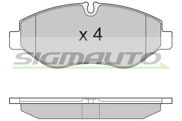 Sigmauto SPB324 Brake Pad Set, disc brake SPB324