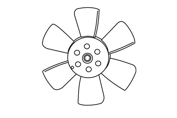 WXQP 320803 Hub, engine cooling fan wheel 320803