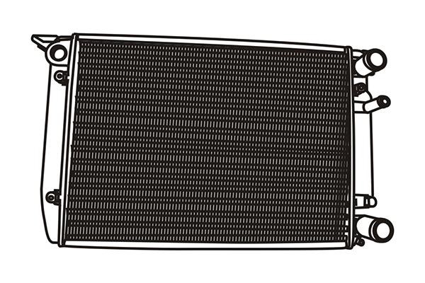 WXQP 321087 Radiator, engine cooling 321087